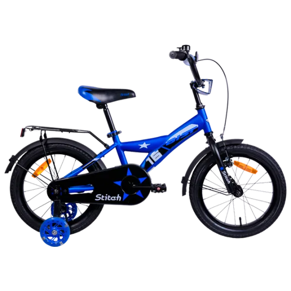 Велосипед Aist Stitch 16 16 16" 16" Сталь / Синий Черный photo 1