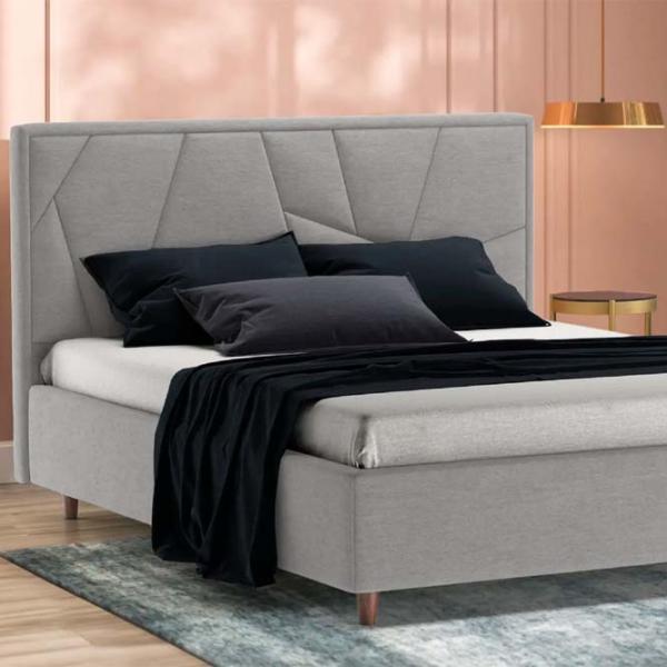 Кровать Crinela Seul Modern Glow 15 180 x 200 см / Фанера / Светло Серый photo 3