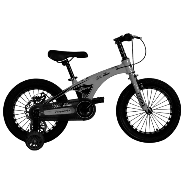 Велосипед TyBike BK-08 14" 14" Магниевый сплав / Серый Черный photo 1