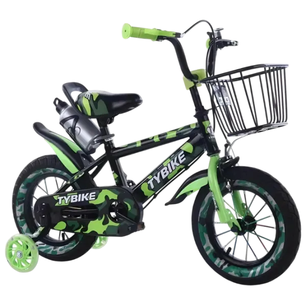 Bicicletă TyBike BK-3 14" 14" Aluminiu / Green Black photo 1
