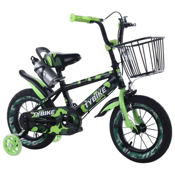 Bicicletă TyBike BK-3 14" 14" Aluminiu / Green Black photo 1