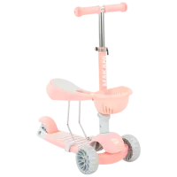 Детский трёхколёсный самокат Kikka Boo Bon Bon 3 in 1 (3801006010942) 50 кг/ Розовый
