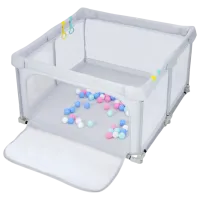 Țarc pentru copii Costway UY10032 (5811224) 0 luni - 3 ani / Light Gray