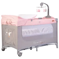 Țarc pentru copii Cangaroo Once Upon a time 3 (00863746) 0 luni - 3 ani / Pink