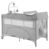 Țarc pentru copii Kikka Boo Nighty Night (31003010118) 0 luni - 3 ani / Gray