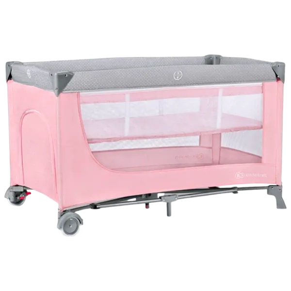 Țarc pentru copii KinderKraft Leody (KCLEOD00PNK0000) 0 luni - 3 ani / Pink photo 1