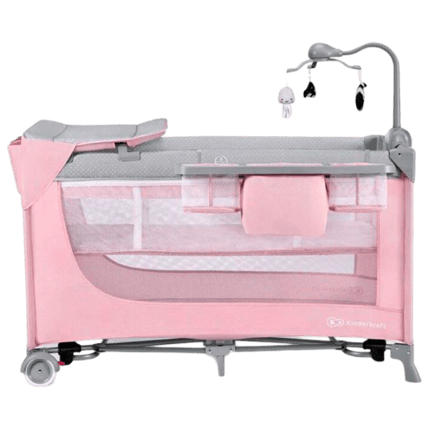 Țarc pentru copii KinderKraft Leody (KCLEOD00PNK00AC) 0 luni - 3 ani / Pink photo 1