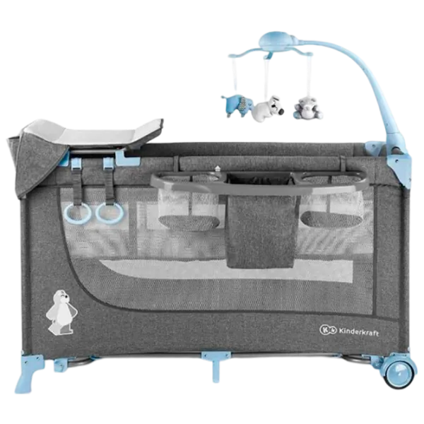 Țarc pentru copii KinderKraft Joy (KKLJOYBLU000AC) 0 luni - 3 ani / Blue photo 1