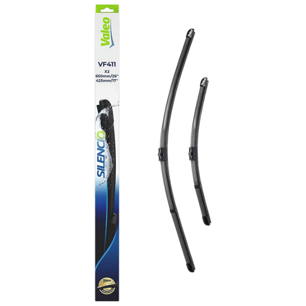 Стеклоочиститель Передние Peugeot 2006 - 2013 (Silencio Flat VF411) Valeo / 26" + 17" / 650 мм + 420 мм photo 1