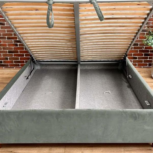 Кровать Crinela Premium Victoria Laguna 43 180 x 200 см / Фанера / Антрацит photo 5