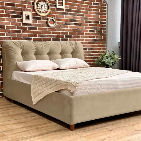 Кровать Crinela Premium Victoria Laguna 07 160 x 200 см / Фанера / Бежевый photo 3