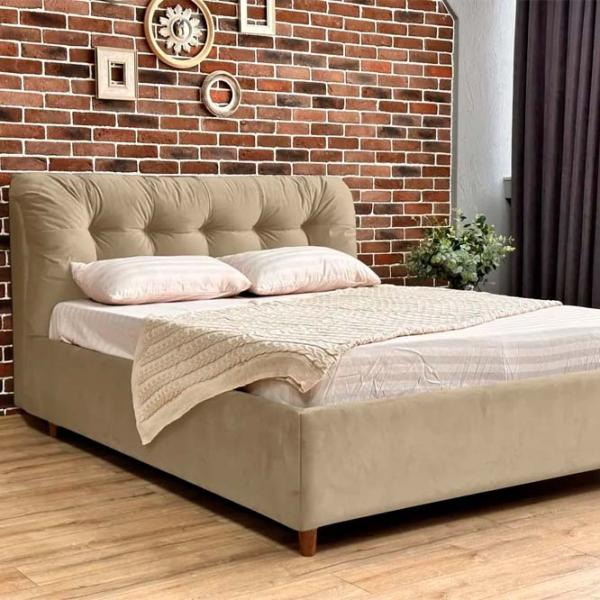 Кровать Crinela Premium Victoria Laguna 07 160 x 200 см / Фанера / Бежевый photo 3