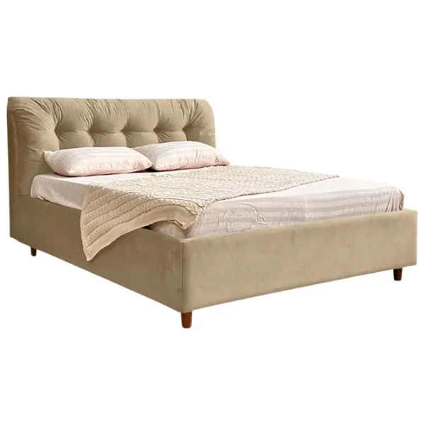 Кровать Crinela Premium Victoria Laguna 07 180 x 200 см / Фанера / Бежевый photo 1