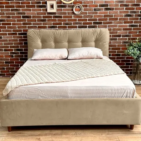 Кровать Crinela Premium Victoria Laguna 07 180 x 200 см / Фанера / Бежевый photo 3