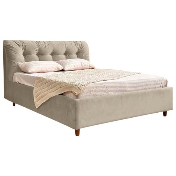 Кровать Crinela Premium Victoria Laguna 08 160 x 200 см / Фанера / Серо-Бежевый photo 1