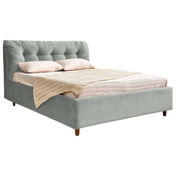 Кровать Crinela Premium Victoria Laguna 42 160 x 200 см / Фанера / Светло Серый photo 1