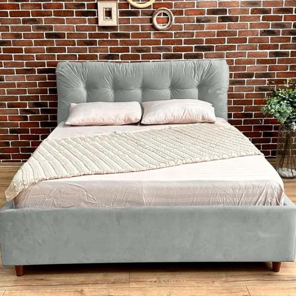 Кровать Crinela Premium Victoria Laguna 42 160 x 200 см / Фанера / Светло Серый photo 3