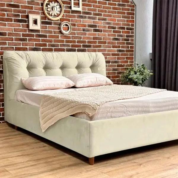 Кровать Crinela Premium Victoria Laguna 03 160 x 200 см / Фанера / Слоновая кость photo 2