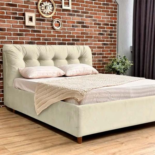 Кровать Crinela Premium Victoria Laguna 03 160 x 200 см / Фанера / Слоновая кость photo 2