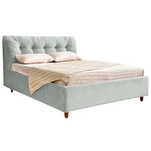 Кровать Crinela Premium Victoria Laguna 41 180 x 200 см / Фанера / Светло Серый photo 1