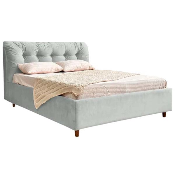 Кровать Crinela Premium Victoria Laguna 41 180 x 200 см / Фанера / Светло Серый photo 1