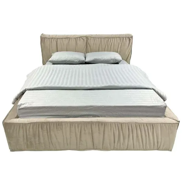 Кровать Crinela Lux Selina Laguna 08 160 x 200 см / Фанера / Серо-Бежевый photo 2