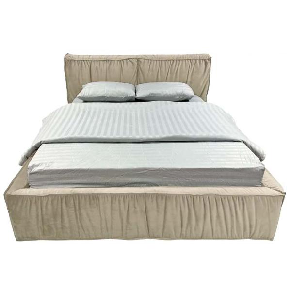 Кровать Crinela Lux Selina Laguna 08 160 x 200 см / Фанера / Серо-Бежевый photo 2