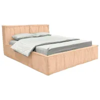 Кровать Crinela Lux Selina Mono 02 160 x 200 см / Фанера / Бежевый