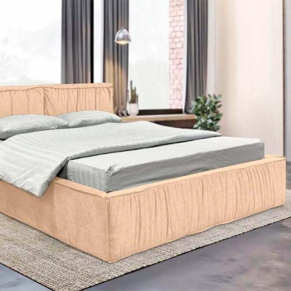 Кровать Crinela Lux Selina Mono 02 160 x 200 см / Фанера / Бежевый photo 5