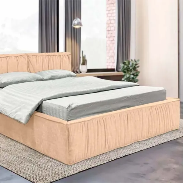 Кровать Crinela Lux Selina Mono 02 180 x 200 см / Фанера / Бежевый photo 4