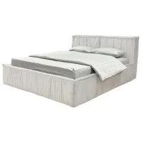 Pat Crinela Lux Selina Mono 03 160 x 200 cm / Placaj / Light Gray photo 2