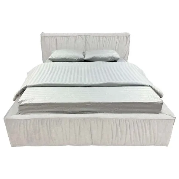 Кровать Crinela Lux Selina Mono 03 160 x 200 см / Фанера / Светло Серый photo 3