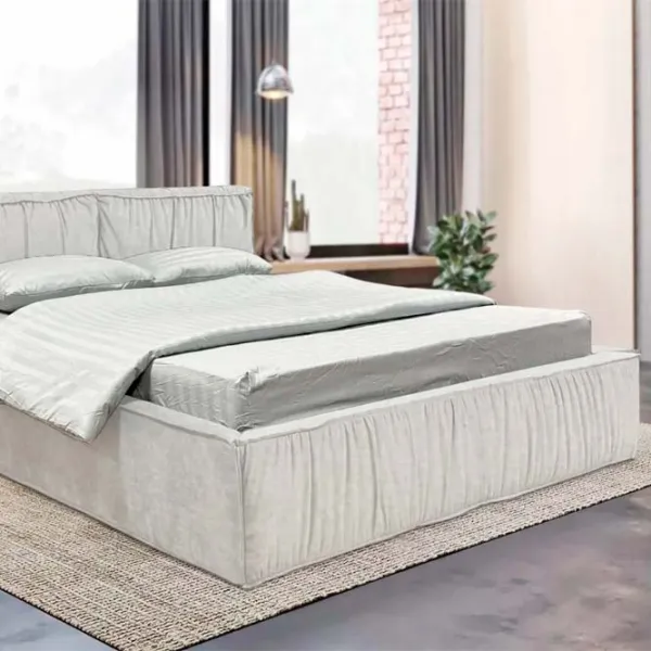 Кровать Crinela Lux Selina Mono 03 160 x 200 см / Фанера / Светло Серый photo 5