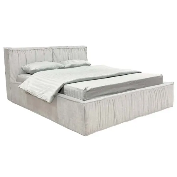 Кровать Crinela Lux Selina Mono 03 180 x 200 см / Фанера / Светло Серый photo 1