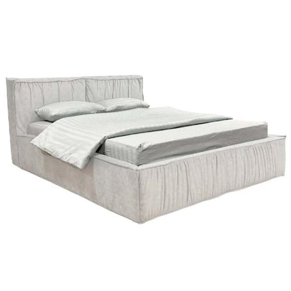 Кровать Crinela Lux Selina Mono 03 180 x 200 см / Фанера / Светло Серый photo 1