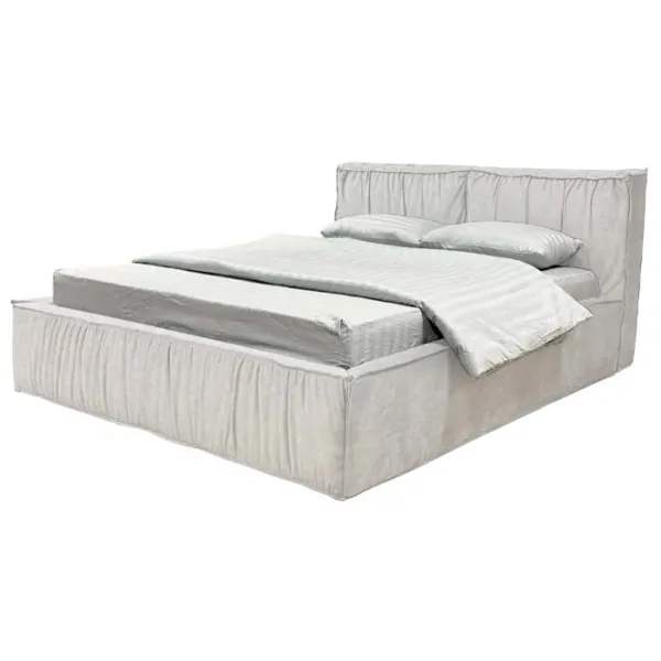 Кровать Crinela Lux Selina Mono 03 180 x 200 см / Фанера / Светло Серый photo 2