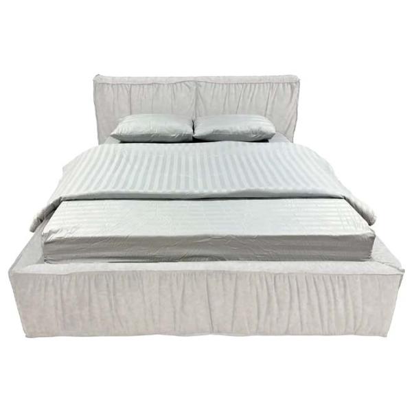 Кровать Crinela Lux Selina Mono 03 180 x 200 см / Фанера / Светло Серый photo 3