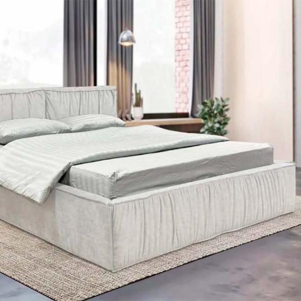 Кровать Crinela Lux Selina Mono 03 180 x 200 см / Фанера / Светло Серый photo 5