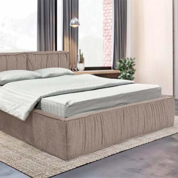 Кровать Crinela Lux Selina Mono 04 160 x 200 см / Фанера / Светло-коричневый photo 4