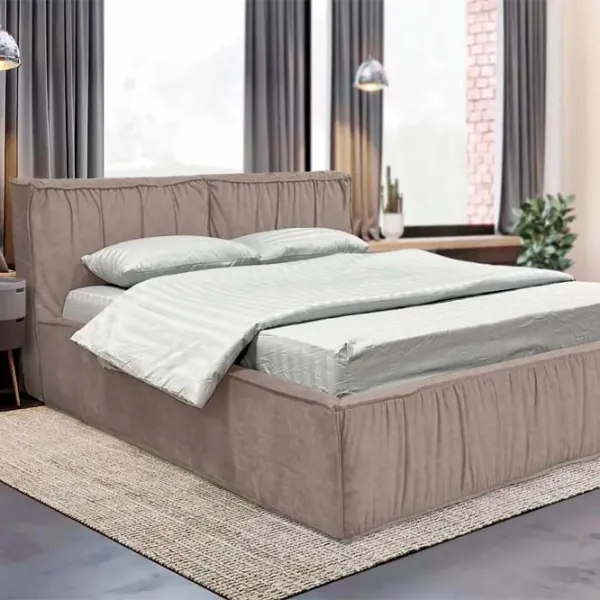 Кровать Crinela Lux Selina Mono 04 160 x 200 см / Фанера / Светло-коричневый photo 5