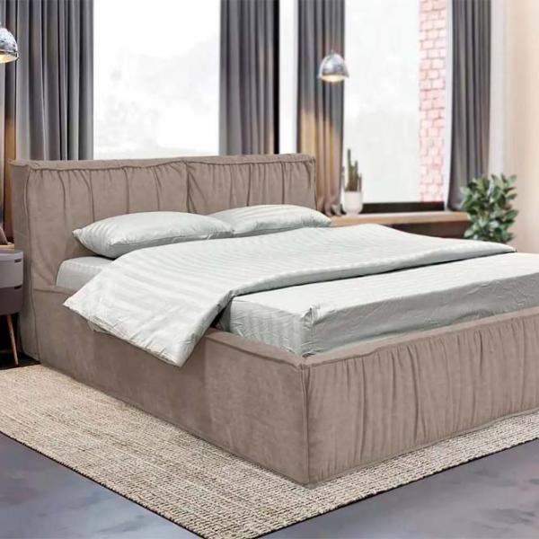 Кровать Crinela Lux Selina Mono 04 160 x 200 см / Фанера / Светло-коричневый photo 5