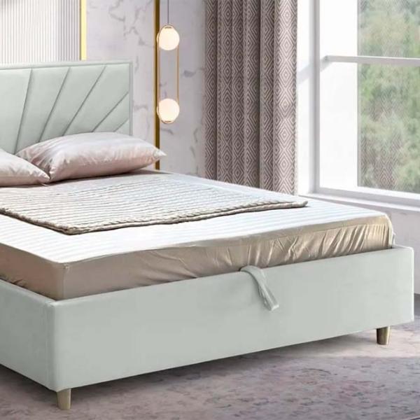 Кровать Crinela Lux Sunny Laguna 41 160 x 200 см / Фанера / Светло Серый photo 3