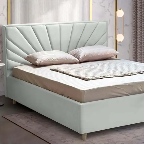 Кровать Crinela Lux Sunny Laguna 41 160 x 200 см / Фанера / Светло Серый photo 4