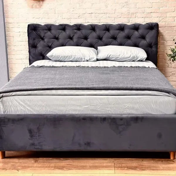 Кровать Crinela Premium Denise Laguna 44 160 x 200 см / Фанера / Графит photo 3