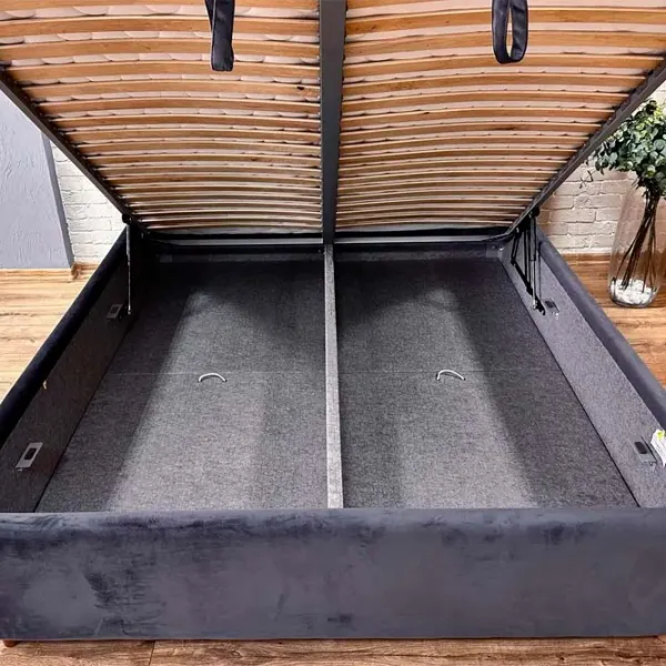 Кровать Crinela Premium Denise Laguna 44 160 x 200 см / Фанера / Графит photo 4