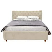 Кровать Crinela Premium Denise Laguna 08 160 x 200 см / Фанера / Серо-Бежевый photo 3