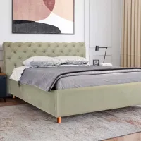 Кровать Crinela Premium Denise Laguna 09 160 x 200 см / Фанера / Каменно-серый photo 4