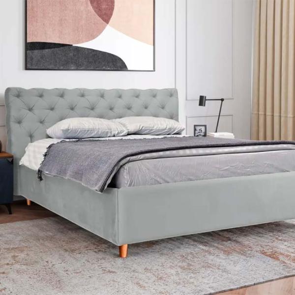 Кровать Crinela Premium Denise Laguna 42 160 x 200 см / Фанера / Серый photo 4