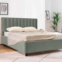Кровать Crinela Lux Estela Laguna 43 180 x 200 см / Фанера / Тёмно-серый photo 4