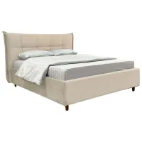 Кровать Crinela Premium Lesley Laguna 08 160 x 200 см / Фанера / Серо-Бежевый